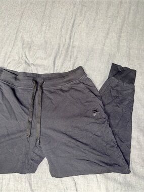 Fila Black Drawstring Joggers with Logo